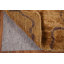 Tapis doré à motif floral abstrait 7 x 10