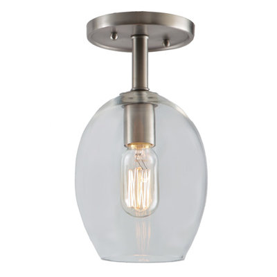 Baptiste Glass Semi Flush Mount