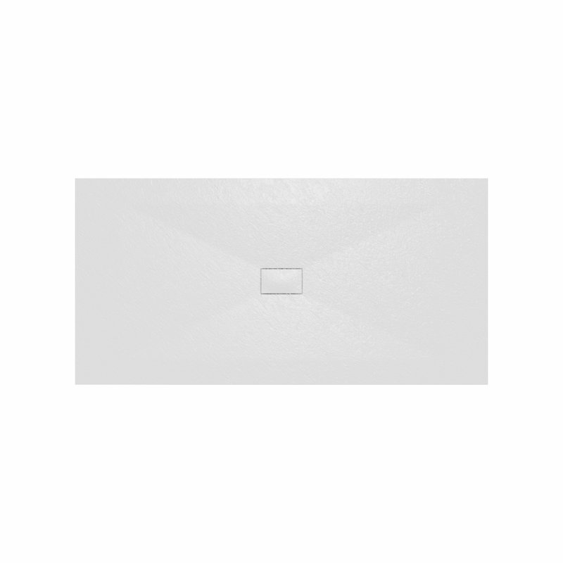 Bozidar W 32mm D Rectangle Shower Tray, 200cm H x 100cm W x 3.2cm D, White