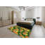 Crête Non disponible jaune/vert Tapis décoratif Cutler-282134537