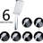 Shower Head With 6 Spray Options - Detachable, Easy Clean, Wall Mounted Square Shape Handheld Options, Avoid Blockage, Design