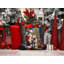 Coussin Bedlington Terrier and Santa Claus-101410179