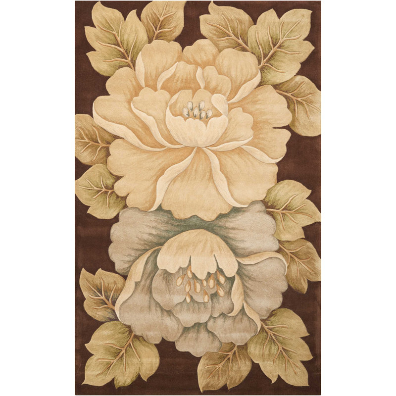 Newbury Wool Floral Indoor Rug, Rectangle 5'3" x 8'3"