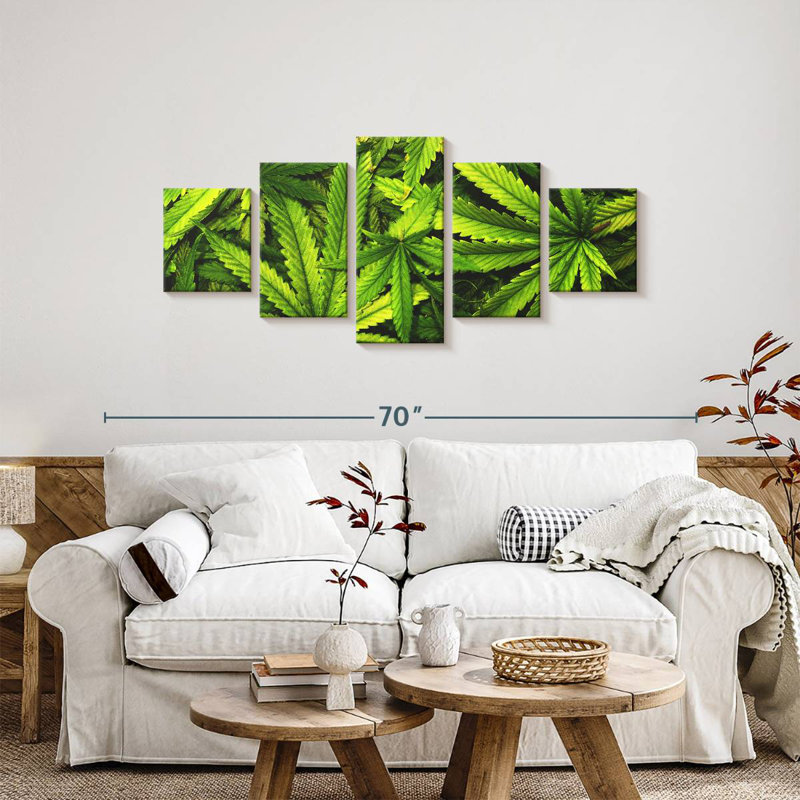Marijuana Leaf Garden