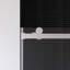 Porte de douche coulissante à cadre brossé l 56 à 60 po x H 72 po-108794514
