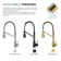 3-in-1 Pull Down Single Handle Kitchen Faucet with Drinking Water Filter Function