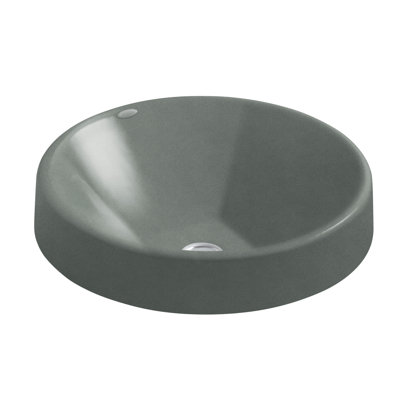 Inscribe Wading Pool Metal Circular Vessel Bathroom Sink