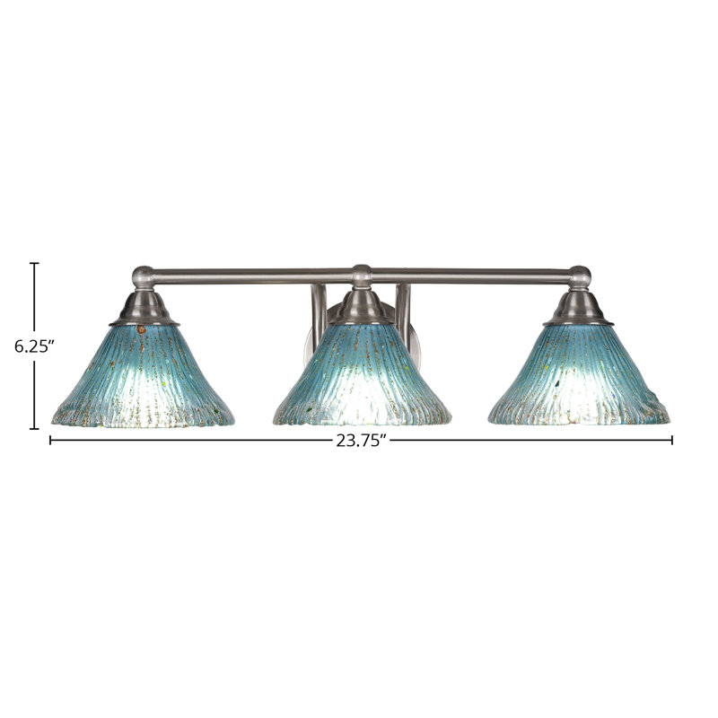 Ayrshire 3-Light Bath Bar, Brushed Nickel