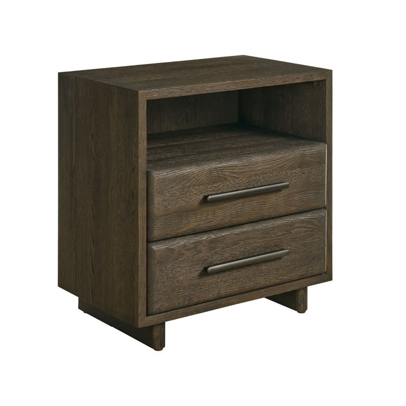 Modern 2 - Drawer Nightstand, Brown