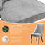 Chaise de salle à manger rembourrée Velvet-674829955