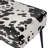Modern Cowhide Pattern Upholstered Entryway Accent Bench-68825282