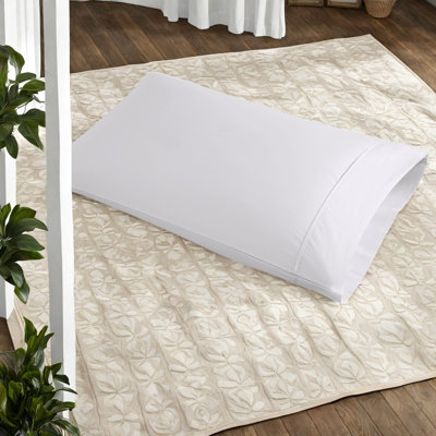 Cooling Queen Sheets & Pillowcases, 600 Thread Count Cotton Blend, White