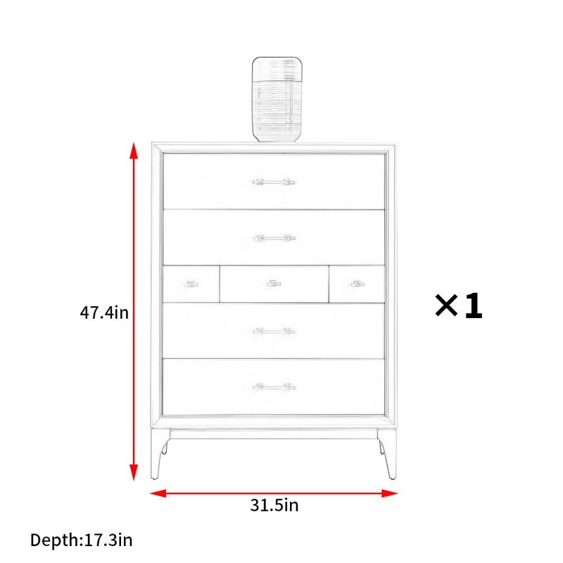 Commode d'appoint italienne de luxe