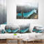 Coussin décoratif paysage imprimé magnifique lac Petyo