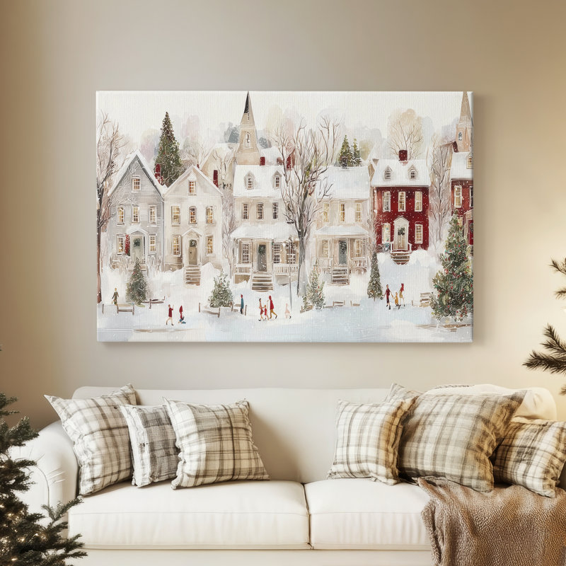 Toile tendue avec châssis Frostlit Dawn Whisper, H 12 po x l 8 po