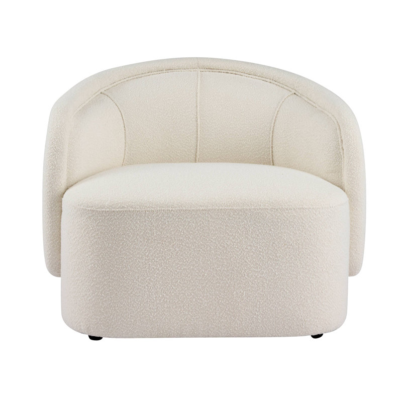 Fauteuil d'appoint incurvé, Cream