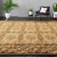 Tapis oriental en laine noué à la main or / noir-78948624