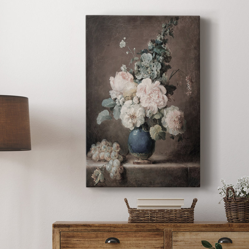 Imprimé floral rétro XCVII - galerie Cavas sur mesure, H 18 po x l 12 po