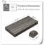 Ensemble de 3 tablettes flottantes en bois massif Dawnesha-1930116481