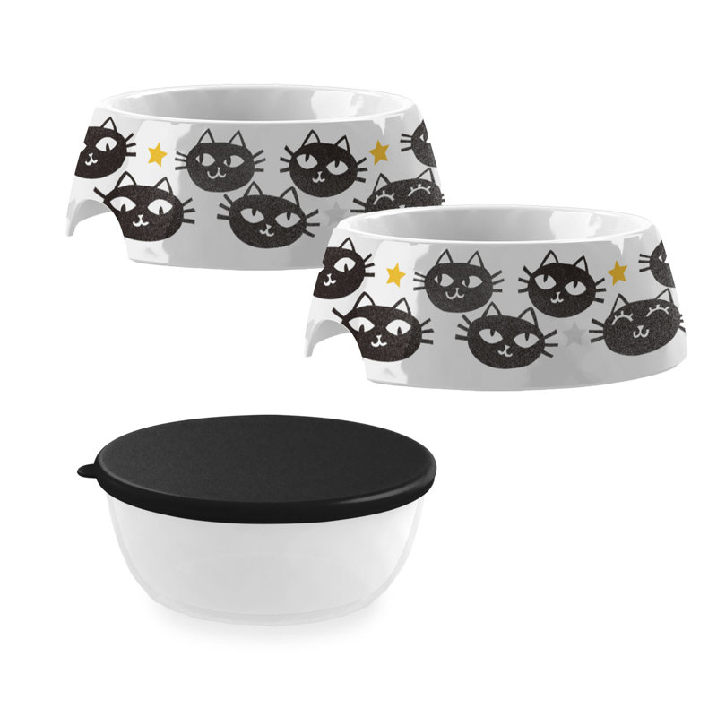 Ensemble de bols pour animaux de compagnie 1 tasse et 3,5 tasses Tarhong, 3 pièces
