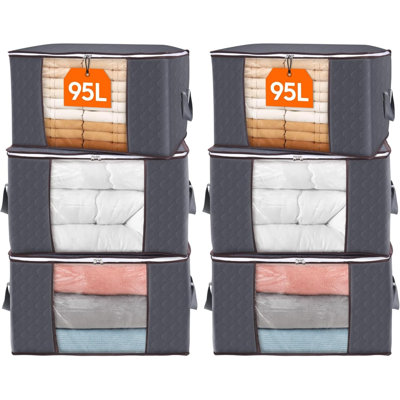 Brayden Studio Fabric and Polyvinyl Chloride (PVC) Storage Bag