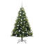 Artificial Hinged Christmas Tree 150 LEDs Green-655661763-655661760