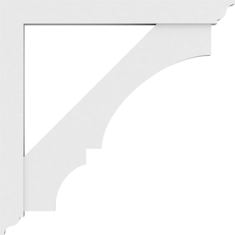 Support standard en PVC de qualité architecturale avec extrémités traditionnelles Balboa, H 30 po x l 3 po x P 30 po