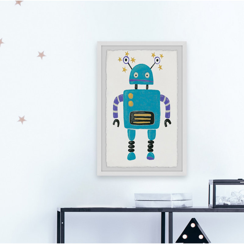 Georgina Starry Robot, reproduction encadrée, H 24 po x l 16 po x P 1,5 po