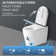 Comfort Height Intelligent  Toilet Bidet In Whitemodern Intelligent Toilet With Auto Open, Auto Close, Auto Flush, Heated Seat And Remote