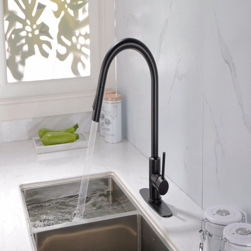 Robinet de cuisine avec douchette rétractable