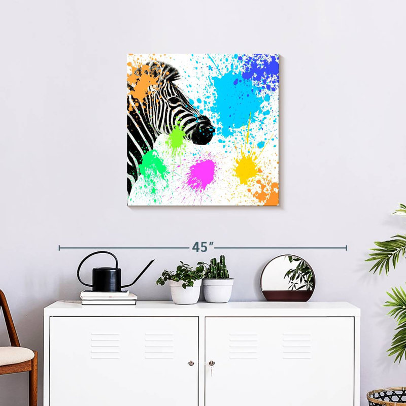 Brampt Zebra I, 24" H x 24" W