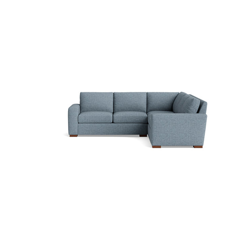 Couch Potato Sectional, Performance Velvet - Uniform, Right Hand Facing