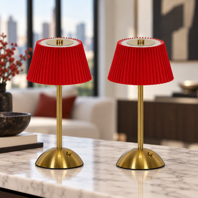 Lampe de bureau rechargeable avec variateur tactile pour table de chevet (paquet de 2)