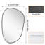 Asymmetrical Metal Framed Wall Mirror