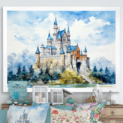 Fortress Castle In The Mountains - Castles, art mural