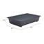 Table basse moderne moderne pour salon Table d'appoint rectangulaire contemporaine noire durable