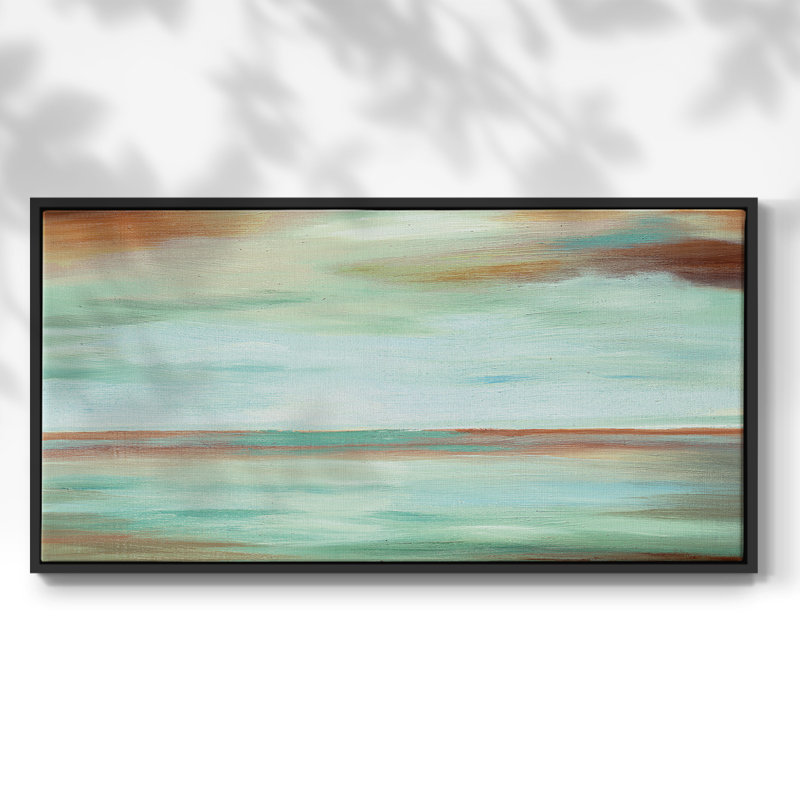 Endless Sky - Toile tendue avec châssis encadré - Prêt à accrocher, Noir, H 21 po x l 41 po