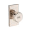 Vashon Keyed Entry Knob with Contemporary 5in Rose in Lifetime (PVD) Satin Brass-234590136