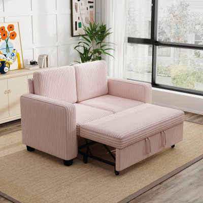 Multi-Functional 2-in-1 Convertible Couch for Small Space Living Room