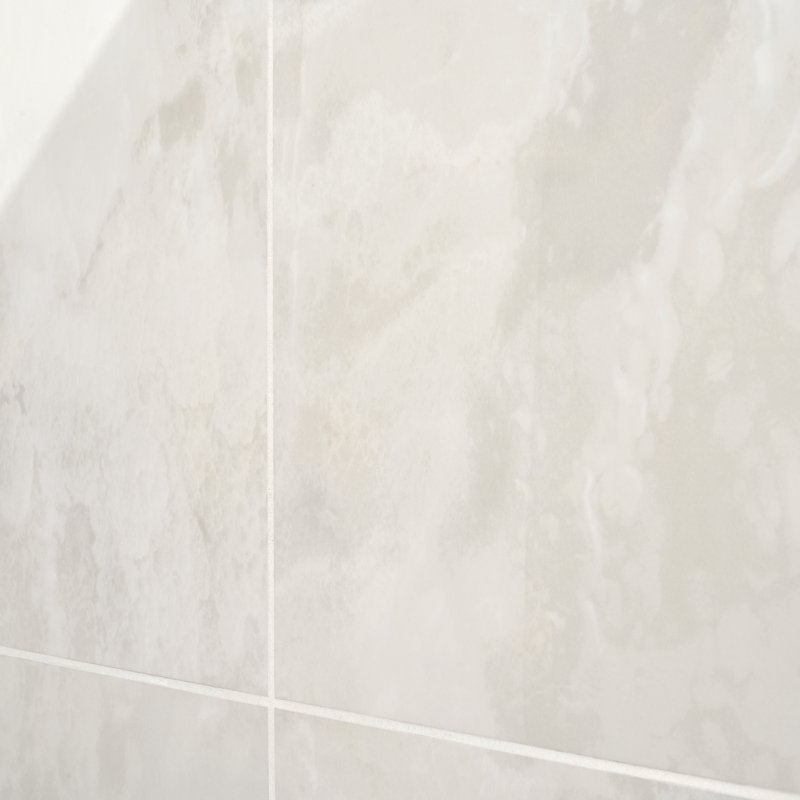 Carreau de mur et de plancher en porcelaine Calla Onyx 24 po x 47 po (15,49 pieds carrés / caisse), Blanc