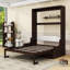 Grand lit escamotable avec tête de lit, coussin et lattes-103327777