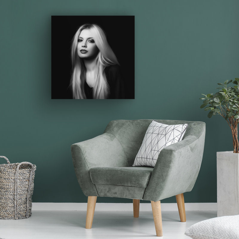 Œuvre d'art sur toile monochrome Alexandra Fira, H 24 po x l 24 po