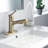 Pull Out Bathroom Faucet, Single Hole Bathroom Sink Faucet with 3 Sprayer Modes Pull Down Sprayer-102528289