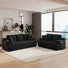 2 - Piece Living Room Set, 2-Seater Compression Loveseat&3-Seater Sofa