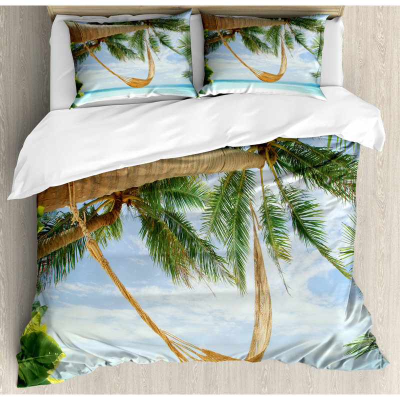 Coastal Polyester Duvet Cover, King Duvet Cover + 2 Shams