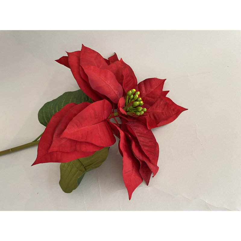 TIGE DE POINSETTIA D'ASPECT NATUREL, 26" H x 5" W