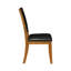 Chaise d’appoint en brun foncé James
