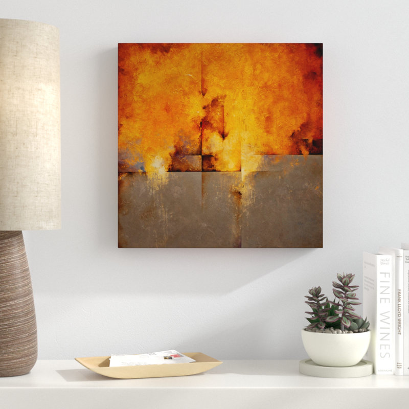 « perth », reproduction de peinture sur toile tendue, H 14 po x l 14 po x P 2 po