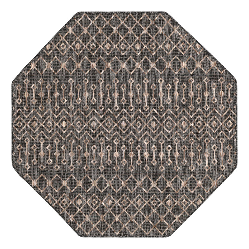 Leyla Geometric Indoor Rug, Octagon 5'3" x 5'3"