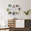 Cadre 8 photos en PVC blanc avec collage de famille avec centre de lettres 3D Family, cadre de galerie mural irrégulier pour photos de famille uniformes 4 x 6, blanc-1557496759